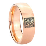 8mm-Dome-Rose-Gold-Tungsten-Floral-Initial-Letter-A,-Monogram-Ring