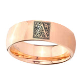 8mm-Dome-Rose-Gold-Tungsten-Floral-Initial-Letter-A,-Monogram-Ring