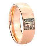 8mm-Dome-Rose-Gold-Tungsten-Floral-Initial-Letter-F,-Monogram-Ring
