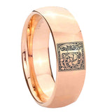 8mm-Dome-Rose-Gold-Tungsten-Floral-Initial-Letter-L,-Monogram-Ring