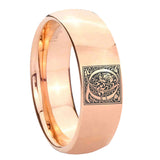 8mm-Dome-Rose-Gold-Tungsten-Floral-Initial-Letter-Q,-Monogram-Ring