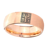 8mm-Dome-Rose-Gold-Tungsten-Floral-Initial-Letter-Y,-Monogram-Ring