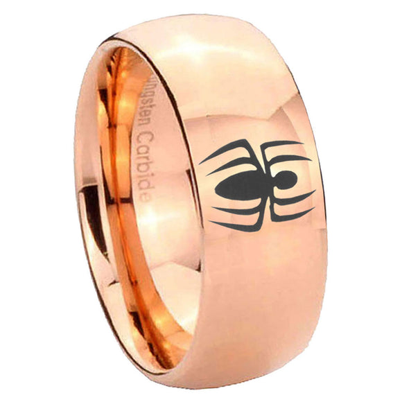 8mm-Spiderman-Dome-Rose-Gold-Tungsten-Carbide-Anniversary-Ring