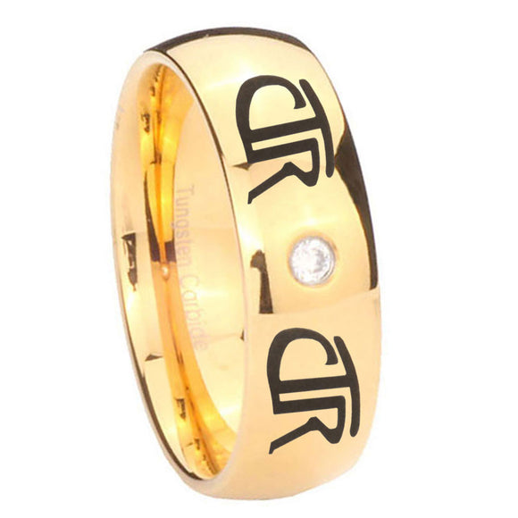 8mm-CTR-Dome-Gold-Tungsten-Carbide-CZ-Mens-Promise-Ring
