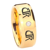 8mm-CTR-Beveled-Edges-Gold-Tungsten-Carbide-CZ-Mens-Wedding-Ring