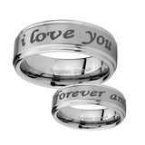 8mm-I-Love-You-Forever-and-ever-Step-Edges-Brushed-Tungsten-Mens-Engagement-Band