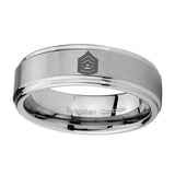 10mm-Army-Sergeant-Major-Step-Edges-Brushed-Tungsten-Carbide-Promise-Ring