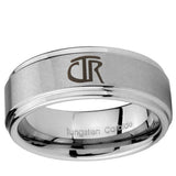 10mm CTR Step Edge Brushed Tungsten Ring