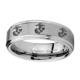 8mm-Multiple-Marine-Step-Edges-Brushed-Tungsten-Carbide-Engagement-Ring