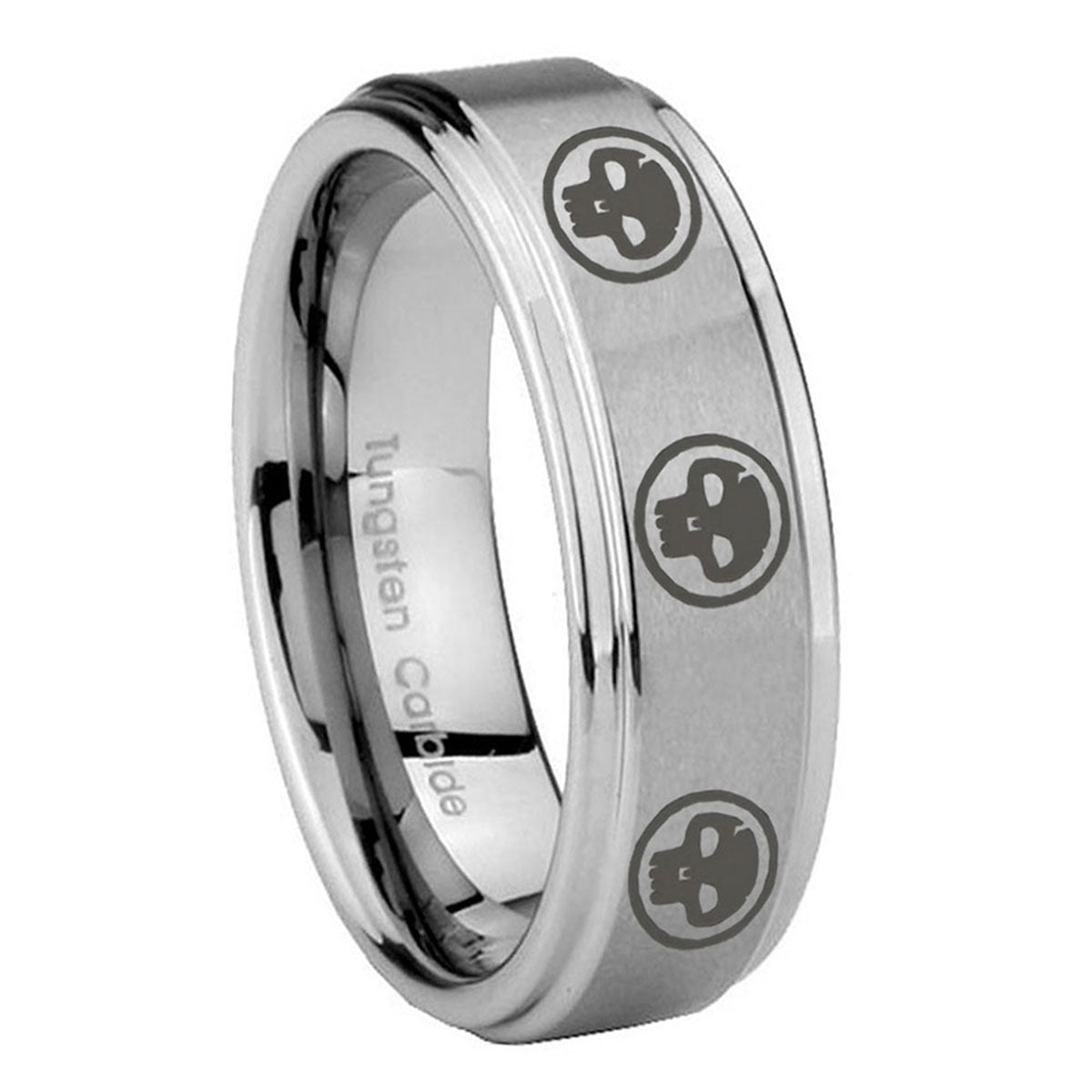 Heart Tungsten Carbide His Hers Ring Set