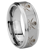 8mm-Multiple-Skull-Pirate-Step-Edges-Brushed-Tungsten-Wedding-Engagement-Ring