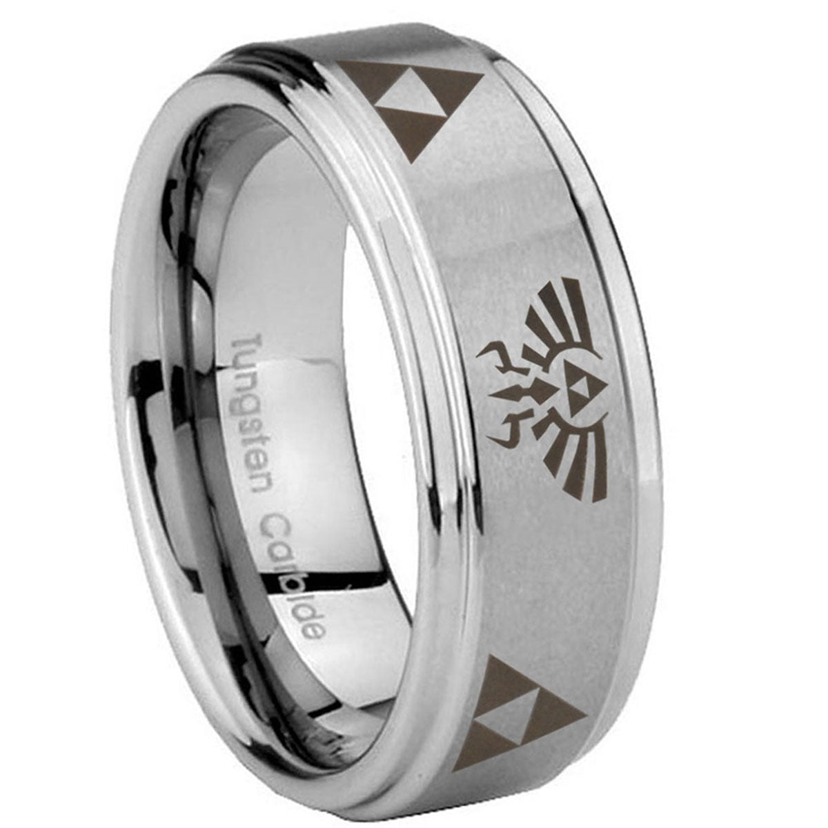 Multiple Maltese Cross Tungsten Carbide Promise Ring Set