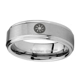 8mm-Magic-The-Gathering-Step-Edges-Brushed-Tungsten-Carbide-Personalized-Ring