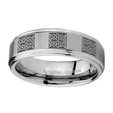 10mm-Multiple-Celtic-Step-Edges-Brushed-Tungsten-Carbide-Custom-Ring-for-Men
