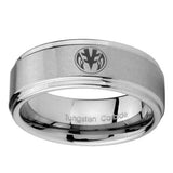 10mm-Love-Power-Rangers-Step-Edges-Brushed-Tungsten-Carbide-Engagement-Ring