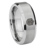 10mm-Chief-Master-Sergeant-Vector-Beveled-Matte-Grey-Tungsten-Custom-Ring-for-Men