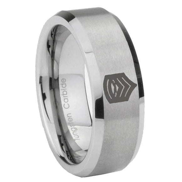 10mm-Army-Sergeant-Major-Beveled-Edges-Matte-Grey-Tungsten-Carbide-Rings-for-Men