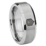 10mm-Army-Sergeant-Major-Beveled-Edges-Matte-Grey-Tungsten-Carbide-Rings-for-Men