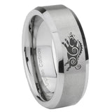 10mm-Wild-Boar-Beveled-Edges-Matte-Grey-Tungsten-Carbide-Mens-Ring-Engraved