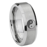 10mm-Yin-Yang-Beveled-Edges-Matte-Grey-Tungsten-Carbide-Anniversary-Ring
