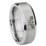 10mm-Zelda-Skyward-Sword-Beveled-Edges-Matte-Grey-Tungsten-Mens-Wedding-Ring