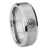 10mm-Skull-Beveled-Edges-Matte-Grey-Tungsten-Carbide-Mens-Promise-Ring