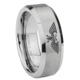 10mm-Aquila-Beveled-Edges-Matte-Grey-Tungsten-Carbide-Personalized-Ring