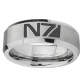 10mm-N7-Design-Beveled-Edges-Matte-Grey-Tungsten-Carbide-Mens-Ring-Engraved