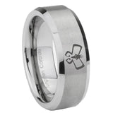 10mm-Monarch-Beveled-Edges-Matte-Grey-Tungsten-Carbide-Wedding-Band-Mens