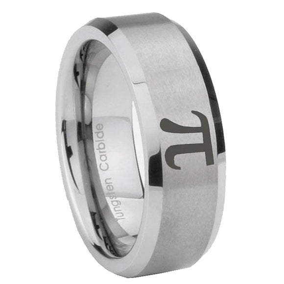 10mm-Math-Pi-Beveled-Edges-Matte-Grey-Tungsten-Carbide-Wedding-Bands-Ring