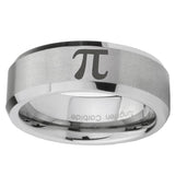 10mm-Math-Pi-Beveled-Edges-Matte-Grey-Tungsten-Carbide-Wedding-Bands-Ring