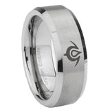 10mm-Naga-Beveled-Edges-Matte-Grey-Tungsten-Carbide-Engraved-Ring