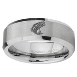 10mm-Fishing-Beveled-Edges-Matte-Grey-Tungsten-Carbide-Mens-Ring-Engraved