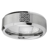 10mm-Celtic-Design-Beveled-Edges-Matte-Grey-Tungsten-Carbide-Wedding-Bands-Ring