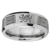 10mm-Multiple-Dragon-Celtic-Beveled-Edges-Matte-Grey-Tungsten-Carbide-Bands-Ring