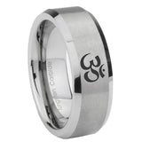 10mm-Om-Aum-Yoga--Beveled-Edges-Matte-Grey-Tungsten-Carbide-Wedding-Band-Mens