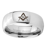 10mm-Freemason-Masonic-Mirror-Dome-Tungsten-Carbide-Wedding-Bands-Ring