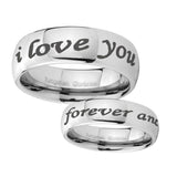 10mm-I-Love-You-Forever-and-ever-Mirror-Dome-Tungsten-Mens-Ring-Personalized