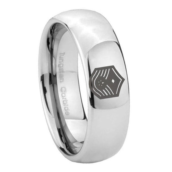10mm-Chief-Master-Sergeant-Vector-Mirror-Dome-Tungsten-Carbide-Men's-Ring