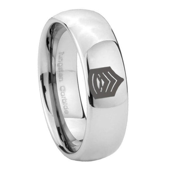 10mm-Army-Sergeant-Major-Mirror-Dome-Tungsten-Carbide-Mens-Ring