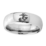 8mm-Marine-Mirror-Dome-Tungsten-Carbide-Wedding-Engraving-Ring