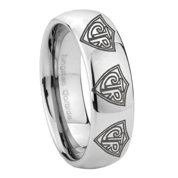 10mm-Multiple-CTR-Mirror-Dome-Tungsten-Carbide-Men's-Wedding-Band