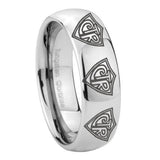 10mm-Multiple-CTR-Mirror-Dome-Tungsten-Carbide-Men's-Wedding-Band