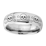8mm-Multiple-Skull-Mirror-Dome-Tungsten-Carbide-Rings-for-Men