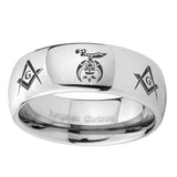 10mm-Masonic-Shriners-Mirror-Dome-Tungsten-Carbide-Men's-Promise-Rings