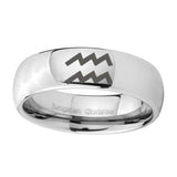 10mm-Aquarius-Horoscope-Mirror-Dome-Tungsten-Carbide-Men's-Wedding-Band