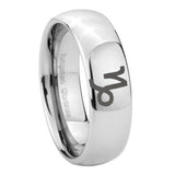 10mm-Capricorn-Zodiac-Mirror-Dome-Tungsten-Carbide-Personalized-Ring