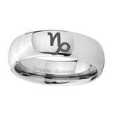 10mm-Capricorn-Zodiac-Mirror-Dome-Tungsten-Carbide-Personalized-Ring