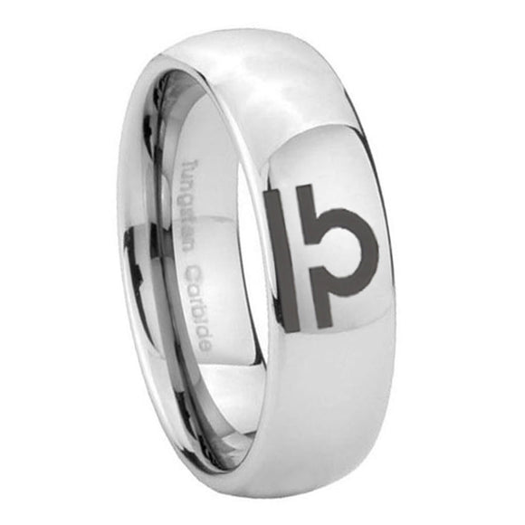 8mm-Libra-Horoscope-Mirror-Dome-Tungsten-Carbide-Men's-Engagement-Ring