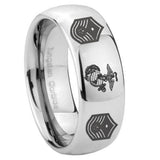 8mm-Marine-Chief-Master-Sergeant--Mirror-Dome-Tungsten-Carbide-Mens-Anniversary-Ring